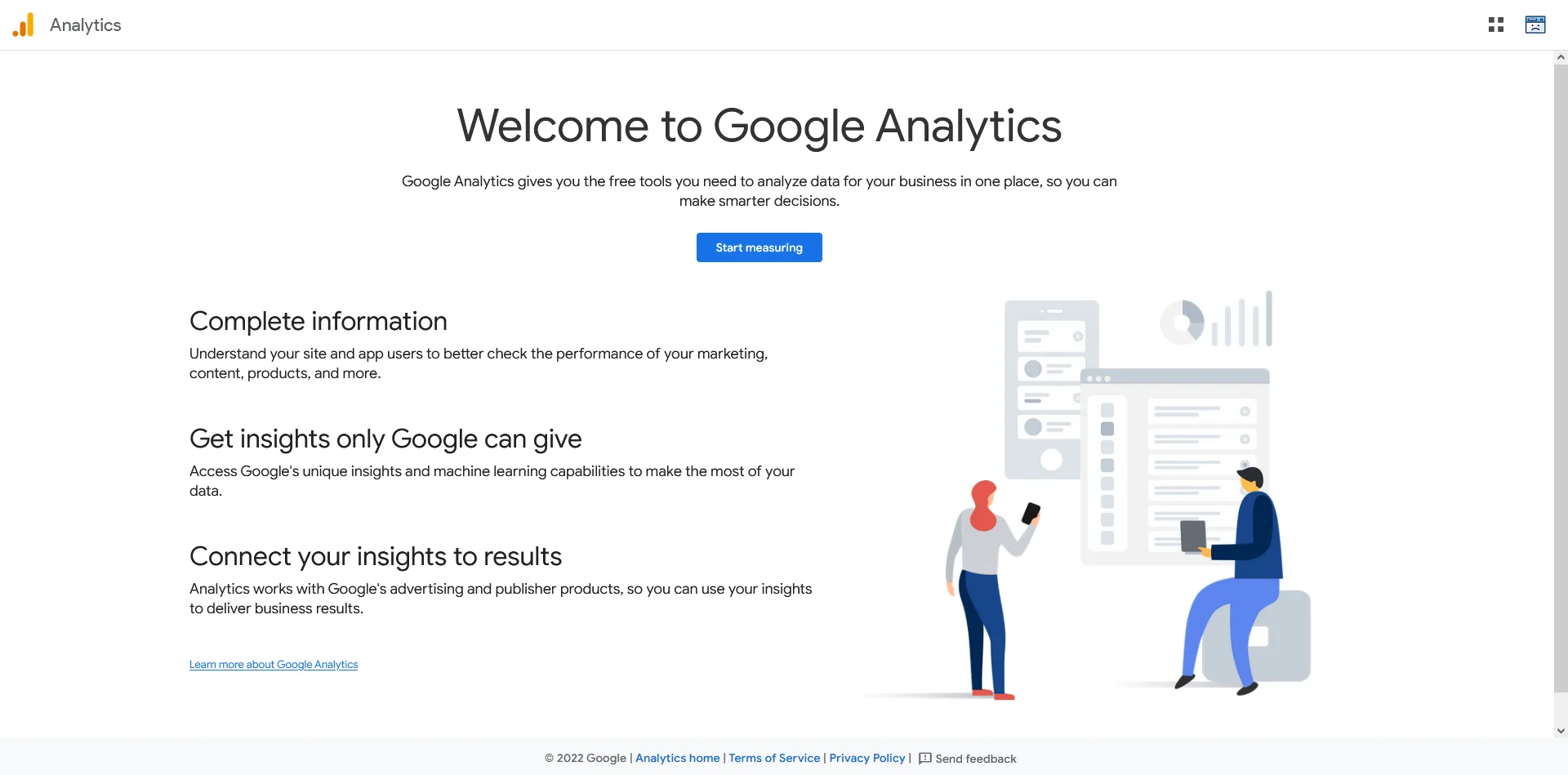 Welcome to Google Analytics